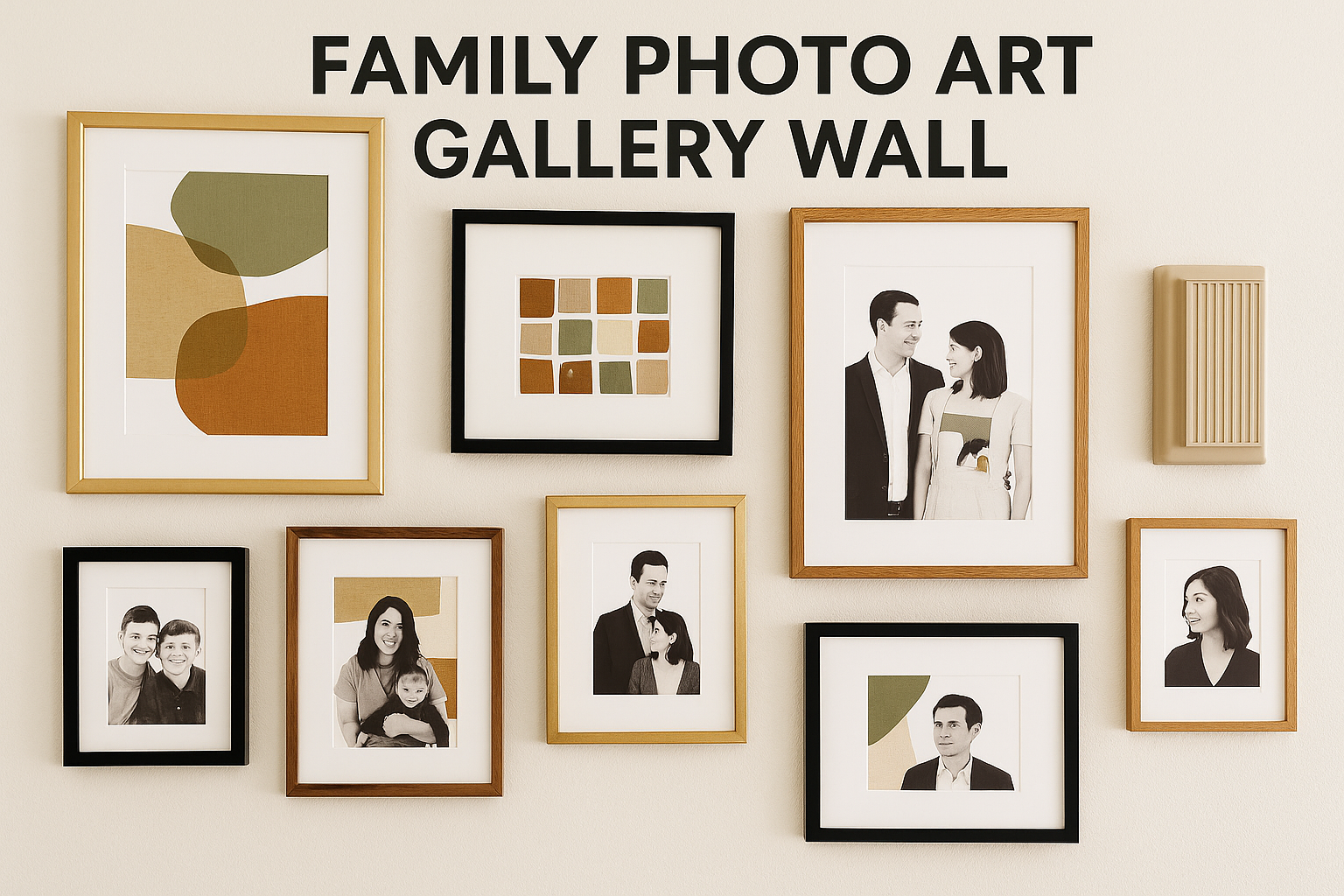 Family Photo Art Gallery Wall