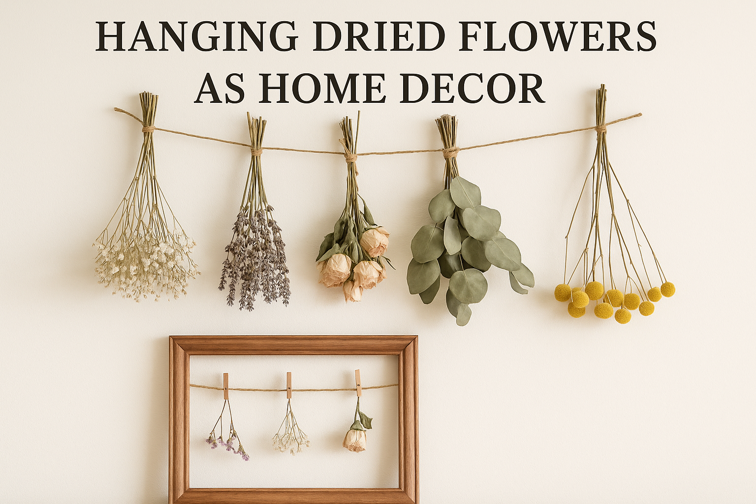 Hanging Dried Flowers