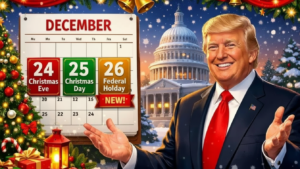 Christmas Eve and Christmas Day in the United States New Federal Holidays this Year